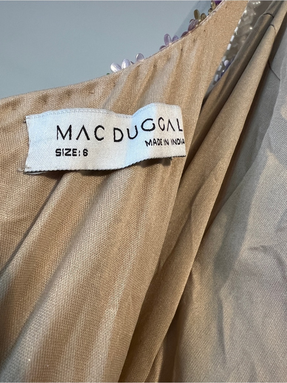 NWT Mac Duggal [6] 6153 Multicolor Sleeveless Floral Paillette Embellished Gown - Picture 11 of 12